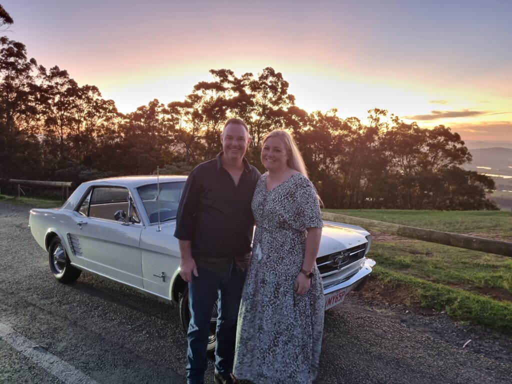 Tamborine Mountain Transport in a Classic car